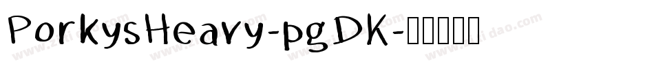 PorkysHeavy-pgDK字体转换
