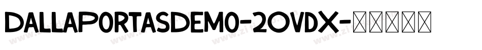 DallaPortasDemo-2OvdX字体转换
