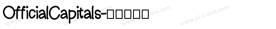 OfficialCapitals字体转换