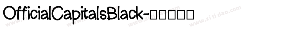 OfficialCapitalsBlack字体转换