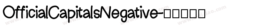 OfficialCapitalsNegative字体转换