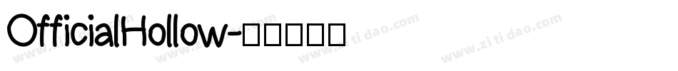 OfficialHollow字体转换