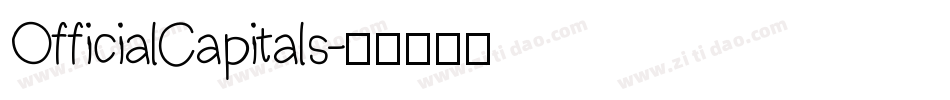 OfficialCapitals字体转换