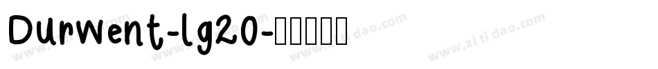 Durwent-lg20字体转换