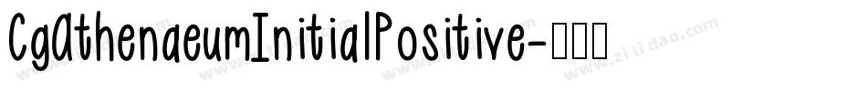 CgAthenaeumInitialPositive字体转换