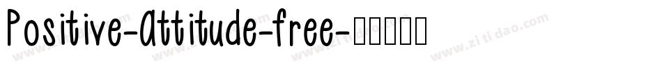 Positive-Attitude-free字体转换