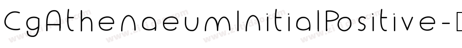 CgAthenaeumInitialPositive字体转换