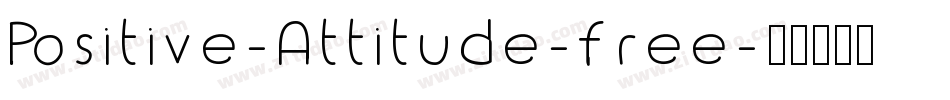 Positive-Attitude-free字体转换