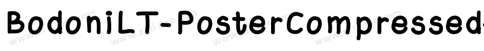 BodoniLT-PosterCompressed字体转换