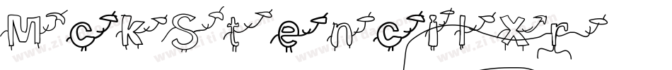 MckStencilXrayRegular-4XR6字体转换