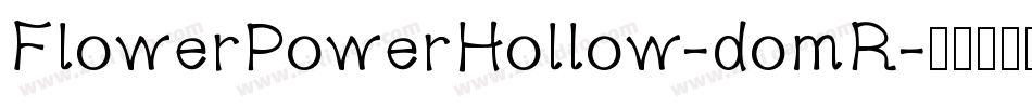 FlowerPowerHollow-domR字体转换