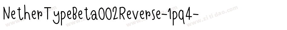 NetherTypeBeta002Reverse-1pq4字体转换