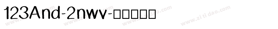 123And-2nwv字体转换