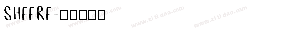 SHEERE字体转换