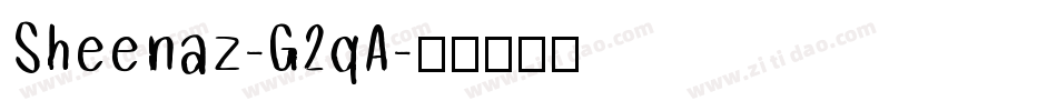 Sheenaz-G2qA字体转换