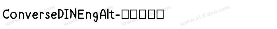 ConverseDINEngAlt字体转换