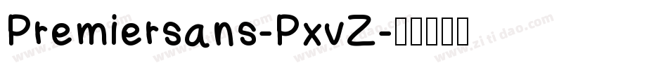 Premiersans-PxvZ字体转换