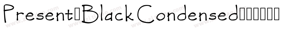 Present-BlackCondensed字体转换