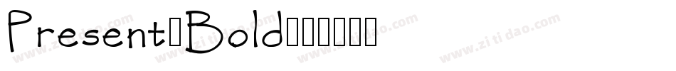 Present-Bold字体转换