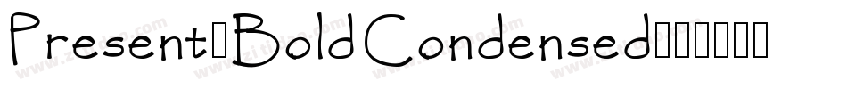 Present-BoldCondensed字体转换