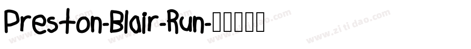 Preston-Blair-Run字体转换