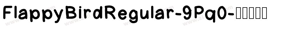 FlappyBirdRegular-9Pq0字体转换