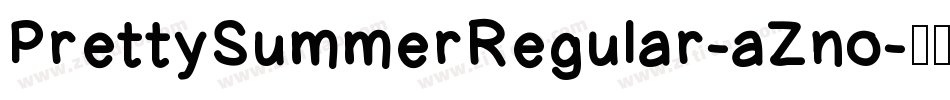 PrettySummerRegular-aZno字体转换