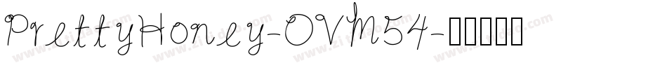 PrettyHoney-OVM54字体转换