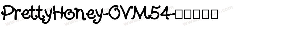 PrettyHoney-OVM54字体转换