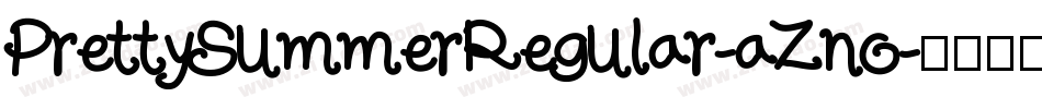 PrettySummerRegular-aZno字体转换