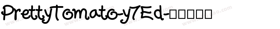 PrettyTomato-y7Ed字体转换