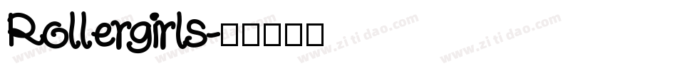 Rollergirls字体转换