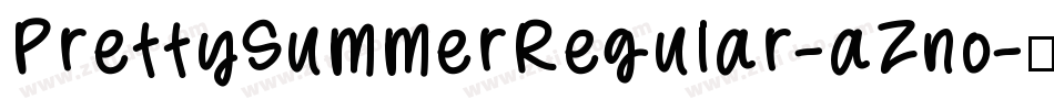 PrettySummerRegular-aZno字体转换