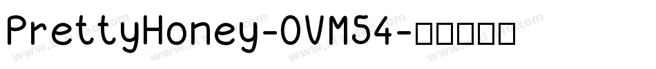 PrettyHoney-OVM54字体转换