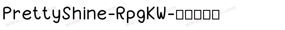 PrettyShine-RpgKW字体转换