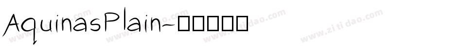 AquinasPlain字体转换