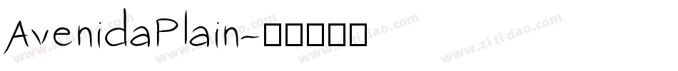 AvenidaPlain字体转换