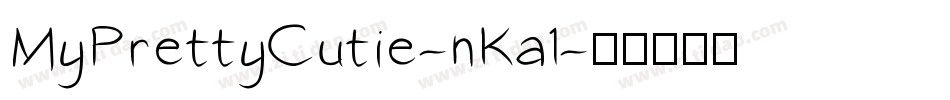 MyPrettyCutie-nKa1字体转换