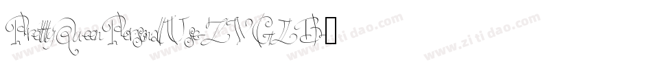 PrettyQueenPersonalUse-ZVGLB字体转换