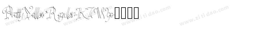 PrettyYellowRegular-K7Wge字体转换
