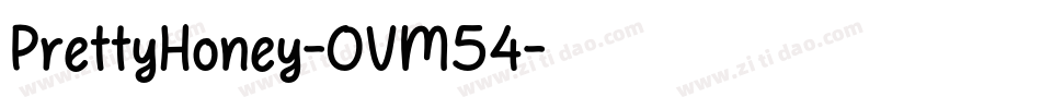 PrettyHoney-OVM54字体转换