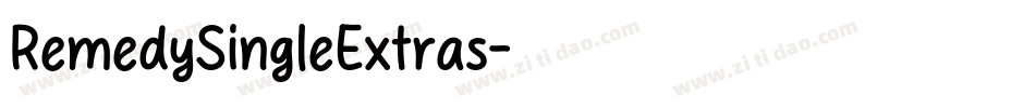 RemedySingleExtras字体转换