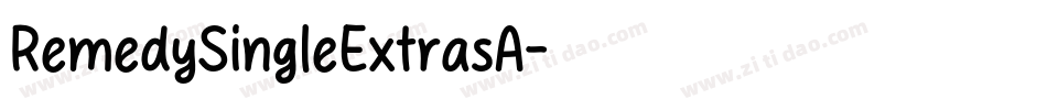 RemedySingleExtrasA字体转换
