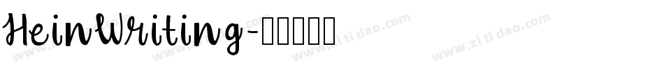 HeinWriting字体转换