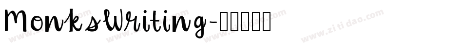 MonksWriting字体转换