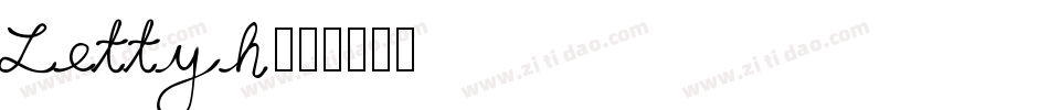 Lettyh字体转换