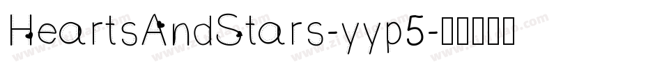 HeartsAndStars-yyp5字体转换