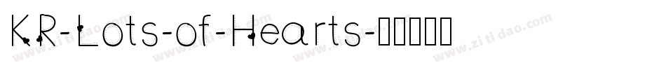 KR-Lots-of-Hearts字体转换