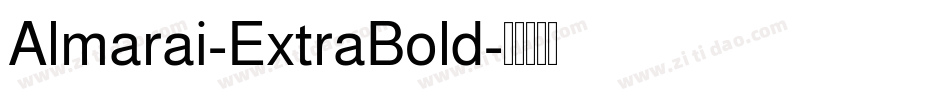 Almarai-ExtraBold字体转换