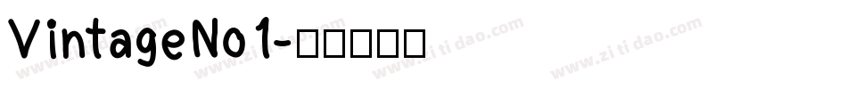 VintageNo1字体转换